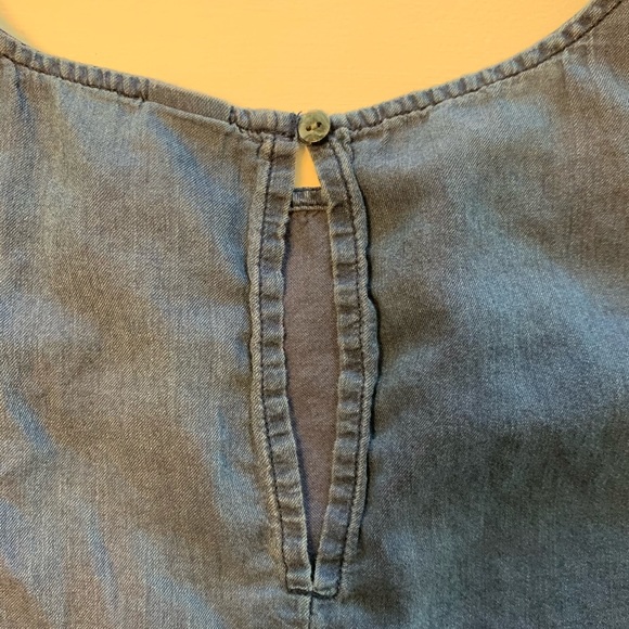 Denim Peplum Tank - Picture 4 of 4